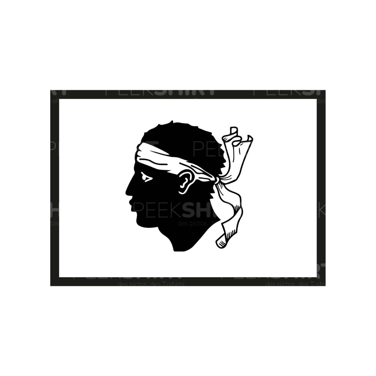T-Shirt : Drapeau Corse – Image 3