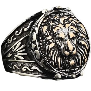 Bague Tête de Lion Argent – Le Hardi