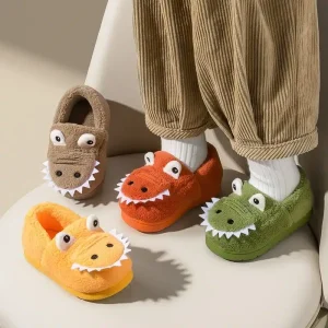Chaussons crocodile doux antidérapants