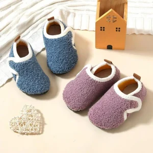 Chaussons enfant confort Douceur et maintien à scratch