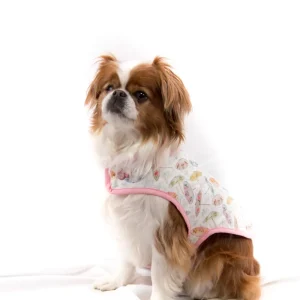 Manteau pour chien Made in France en coton imprimé Ombrelles et Parasols | Chérie et Dandy