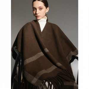 Châle Écharpe Femme Épais (145 cm) – Double Usage Bureau & Extérieur – Hiver Chaud