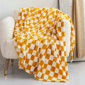 Plaid enfant polaire damier