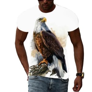 T-Shirt Motif Aigle au Repos – Vision Surdéveloppée